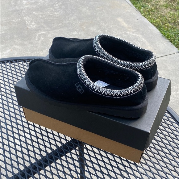 UGG Black Suede Slippers - Picture 3 of 5